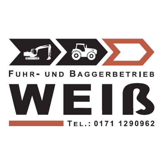Fuhr - und Baggerbetrieb Weiß Logo